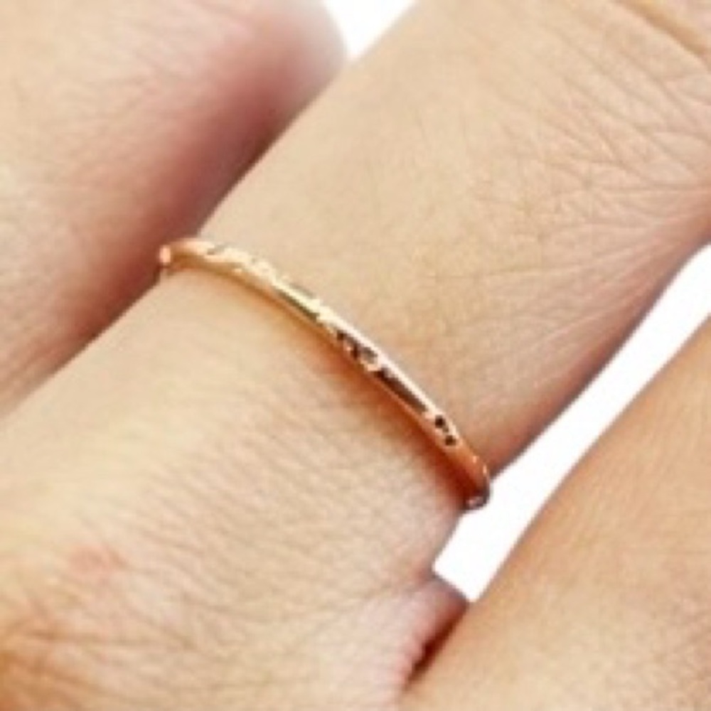 Gold Stardust Petite Ring